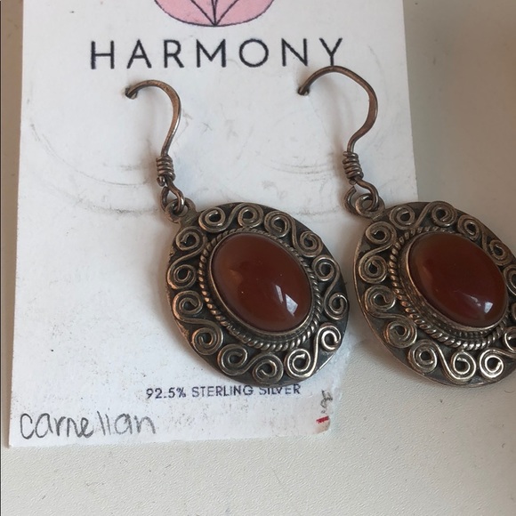 Carnelian earrings - Picture 3 of 3